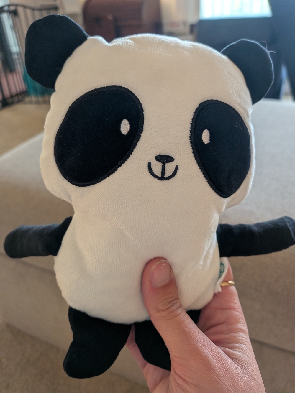 Plush Panda Stuffed Animal Kiwi Crate Co - Black & White